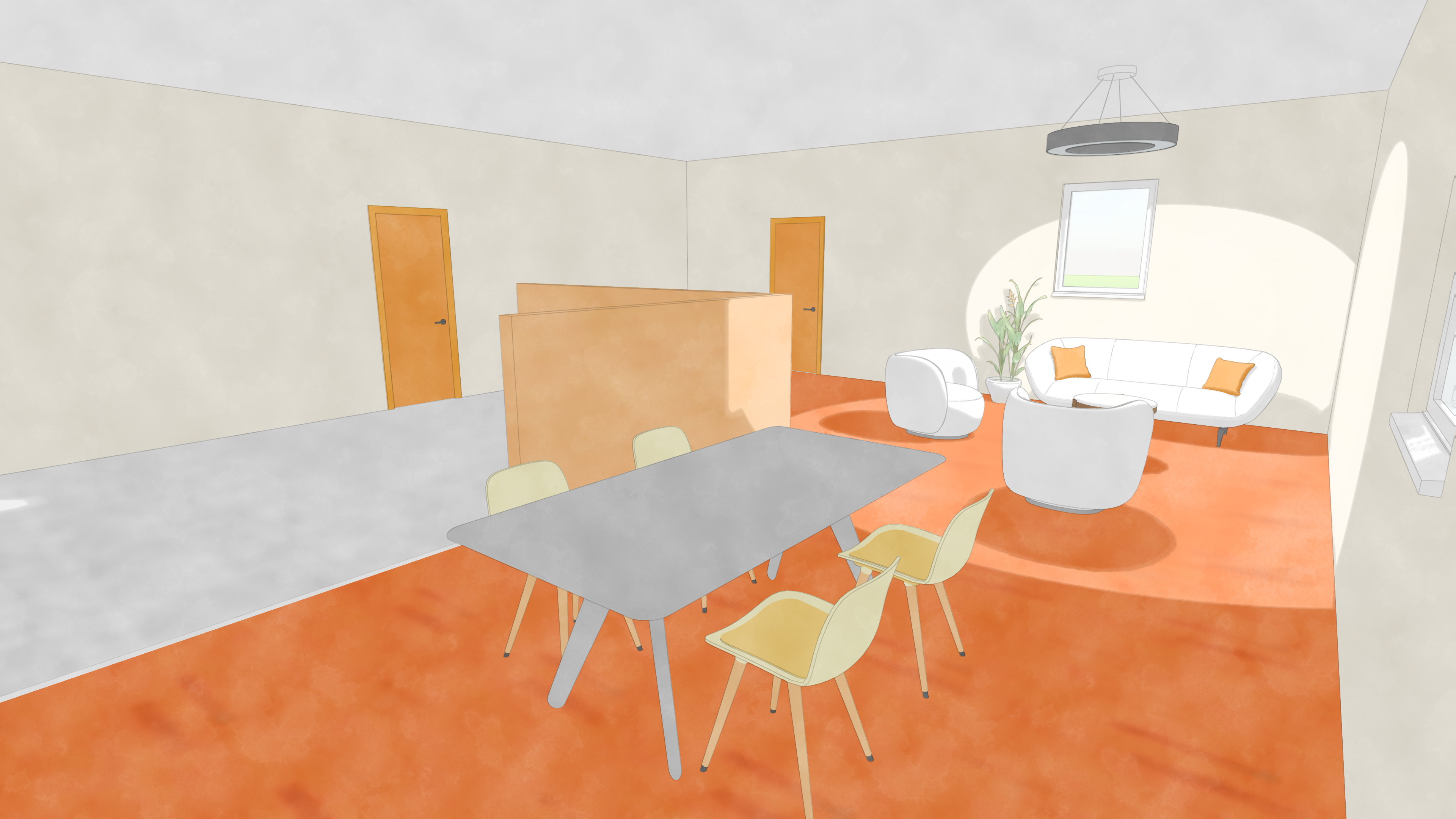 Vue 3D du projet Revit